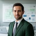 David Chen in een logistiek kantoor met planningsbord